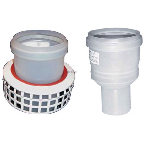 Adaptation cheminée PERFINOX diamètre 80 / 125 à diamètre 125 réf. 570100