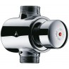 Robinet temporisé Tempostop pour douche sans réglage de débit raccordement mâle male 20 x 27 débit 12 litres par minute : réf