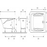 Baignoire Repos 180x85 blanc percée pour poignées contenance en eau 240 L réf. E2903-00