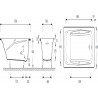 Baignoire Repos en fonte émaillée 170x80 209 Litres 119 Kg sans pied blanc réf. E2915-00
