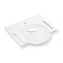 Lavabo MATURA 65 x 50 cm en grès sans trop-plein, blanc Réf. P136201