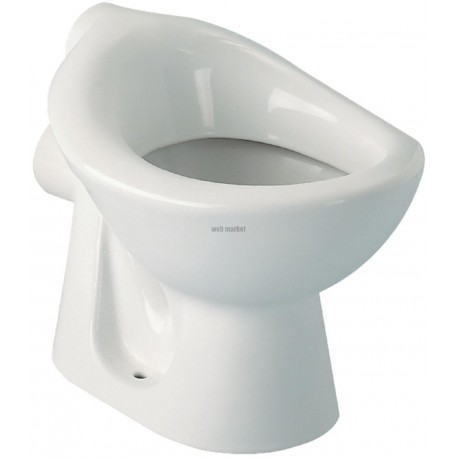 Cuvette indépendante MATERNELLE 30x40cm en porcelaine avec sortie horizontale D85mm, blanc réf. P256401