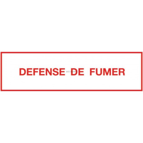 Pancarte défense de fumer Réf 215271