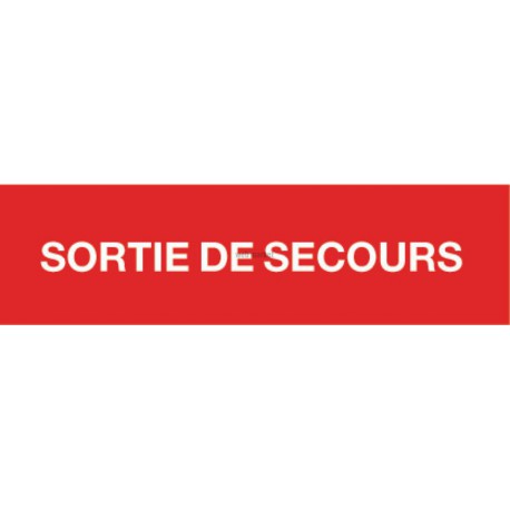 Pancarte sortie de secours Réf 215272