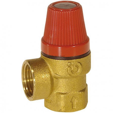 Soupape de sûreté taraudée BSP 3/4 FF, Taré 3 bars