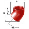 Coude SMU S 45° fonte diamètre nominal 250mm Réf. 157069 PAM