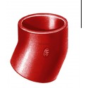 Coude SMU S à 22° - fonte - Ø nominal 50 mm