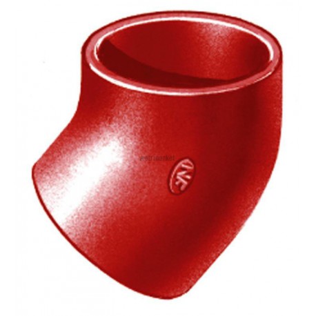 Coude SMU S à 45° - fonte - Ø nominal 75 mm