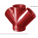 Embranchement Culotte double SMU S 45° en fonte diamètre nominal 150-150mm Réf. 156936 PAM