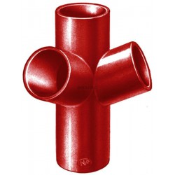 Embranchement Culotte double d'équerre SMU S à 68° en fonte diamètre nominal 75-75mm Réf. 156548 PAM