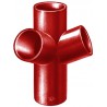Culotte double d équerre SMU S à 68° - fonte - Ø nominal 100 mm