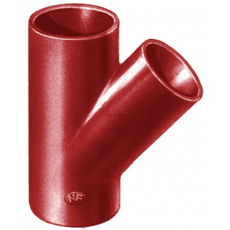 Culotte simple SMU S à 45° - fonte - Ø nominal 200/150 mm