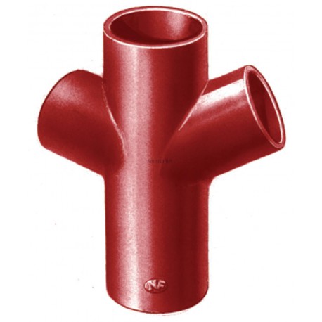 Embranchement Culotte double SMU S 68° en fonte diamètre nominal 200-150mm Réf. 156978 PAM