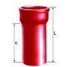 Raccord droit en fonte SME Ø nominal 100mm 15CM Réf. 156102 PAM