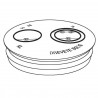 Tampon EPDM SME fonte 2 trous diamètre nominal 75mm Réf. 156074 PAM