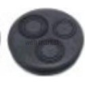 Tampon EPDM SME fonte 3 trous diamètre nominal 100mm Réf. 156131 PAM