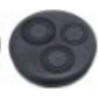 Tampon EPDM SME fonte 3 trous diamètre nominal 100mm Réf. 156131 PAM