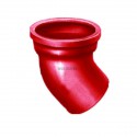 Coude à 45° SME en fonte diamètre nominal 125mm Réf. 156171 PAM