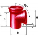 Embranchement Culotte simple SME à 88° en fonte diamètre nominal 75-75mm Réf. 155996 PAM
