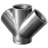 Embranchement Culotte double SMU Plus à 45° en fonte diamètre nominal 100-100mm Réf. 155384 PAM