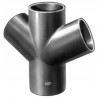 Culotte double 68° SMU® Plus - fonte gris - Ø 100/100 mm