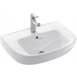 Lavabo compact ODEON UP 60 x 44 cm percé 1 trou blanc Réf. E4700-00