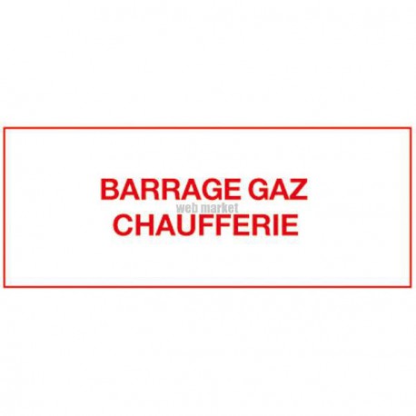 Barrage chaufferie gaz Réf 215298