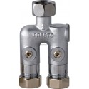 Robinet pré-mélangeur monobloc écrou rac mâle écrou prisonnier G1/2 ( 15 x 21) jt filtre clapet anti-retour réf. 29410