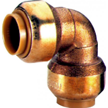 Coude 90° T090 instantané tectite femelle-femelle D16 pour tube cuivre PER et PB réf 4750019