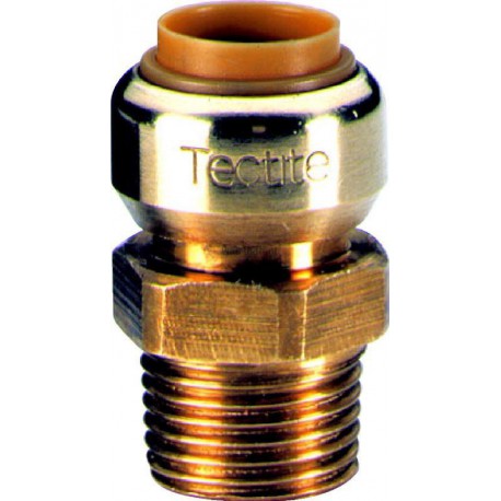 Manchon T243G instantané tectite mâle-femelle D16-15x21 pour tube cuivre PER et PB réf 4751557