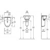 Lave-mains PATIO 45 x 35 blanc Réf. E4152-00