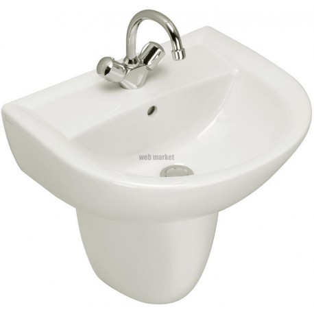Cache-siphon lavabo ULYSSE 2 Lg : 38cm Céramique Blanc réf. P205901