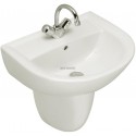 Cache-siphon lavabo ULYSSE 2 Lg : 38cm Céramique Blanc réf. P205901