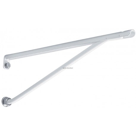 Sachet de 2 consoles pour lavabos collectifs et vis de fixation longueur 35 cm, blanc Réf. D5705AC