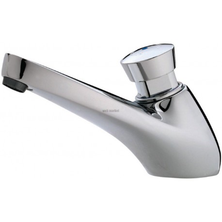 Robinet de lavabo P605 S fixation sur plage eau chaude système anti blocage arrivée mâle 15 x 21 NF réf. 64632