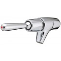 Robinet de lavabo Presto 704 - fixation murale - manette eau chaude et froide