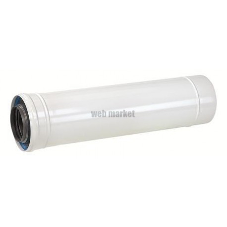 Rallonge concentrique Alu/PPS diamètre 80 / 125 mm longueur 250 mm DY126 réf. 84887526