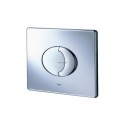 Plaque de commande WC SKATE AIR, double touche ou interrompable, pour mécanisme pneumatique, montage horizontal, 156 x 197 mm