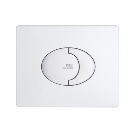 Plaque de commande WC SKATE AIR, double touche ou interrompable, pour mécanisme pneumatique, montage horizontal, 156 x 197 mm