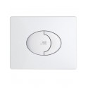 Plaque de commande WC SKATE AIR, double touche ou interrompable, pour mécanisme pneumatique, montage horizontal, 156 x 197 mm
