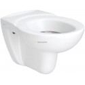 Cuvette suspendue ESCULAPE 36,1x54,4cm en porcelaine avec sortie horizontale et alimentation indépendante, sans trou d abatta