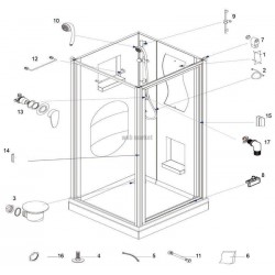 Barre antichute objet Alterna pour cabine CONCERTO