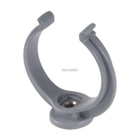 Collier lyre PVC gris - Ø 75 mm