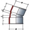 Coude 20° FF PVC pour tube d évacuation gris - Ø 110 mmbrSup