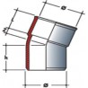 Coude 20° MF PVC pour tube d évacuation gris - Ø 75 mm