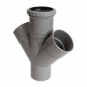 Culotte à joint de dilatation mâle femelle 45° double parallèle diamètre 100mm RMT14