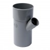 Embranchement simple mâle-femelle 45° PVC pour tube d évacuation gris - Ø 110/100 mm