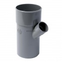 Culotte simple MF 45° gris PVC Nicoll - Ø 140/100 mm