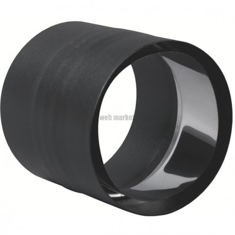 Raccord anti-bistre Email Mat Acier émaillé diamètre : 125 Noir Bois / Fioul / Gaz réf. 344114