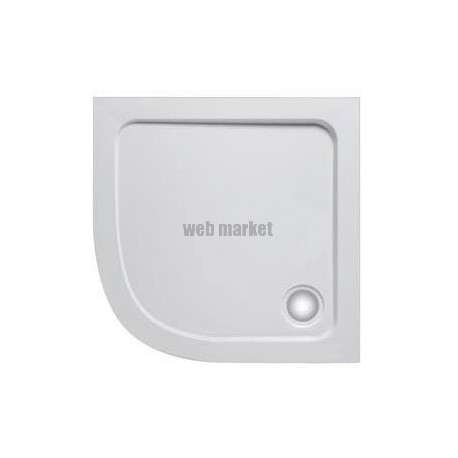 Receveur FLIGHT 1/4 de rond, extra-plat 80 x 80 x 4 cm, blanc Réf. E62443-00